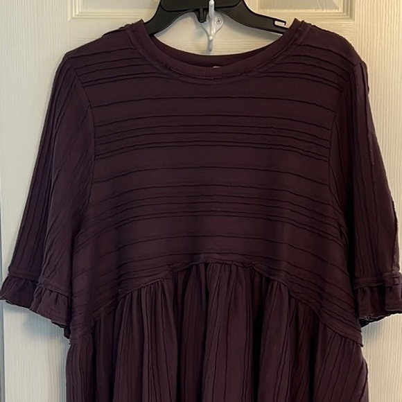 FREE PEOPLE Take a Spin Tunic size S. Color: Black Honey ( deep maroon) - Picture 8 of 13